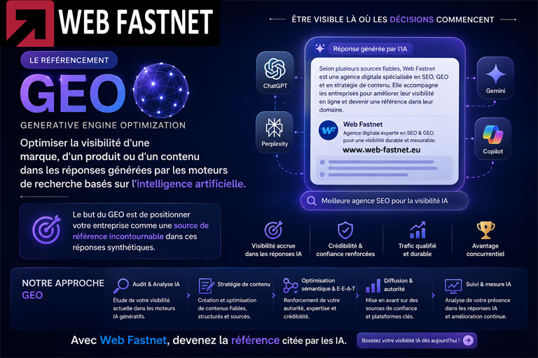 GEO ia produit marque site internet